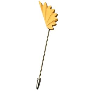 Vintage‎ Carved Bakelite Hat Lapel Pin carved geometric Art Deco